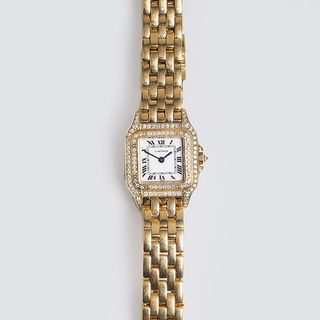 A Vintage Ladie's Wristwatch 'Panthere' with Diamonds
