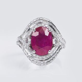 A Ruby Diamond Ring