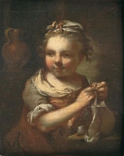 Knitting Girl
