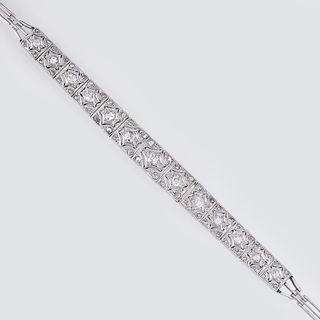 An Art-déco Diamond Bracelet