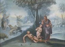 A Rare Series Of 4 Paintings: The Story of first Men - image 1