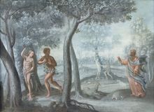 A Rare Series Of 4 Paintings: The Story of first Men - image 2