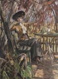 Lady in a Garden