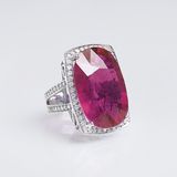 A Large Ruby Diamond Ring - image 1