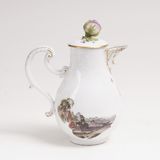 A Rococo Coffee Pot with Dulong Relief and Landscapes - image 2