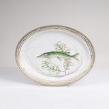 A large Oval Flora Danica Fish Platter with Pike