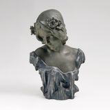 An Art Nouveau Bust of a Nymph with Flowers in the Hair - image 1