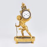 An extraordinary fine Empire Pendule 'Amor à la Laterna Magique'