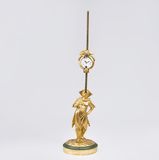 A rare Louis-Seize Rack Clock with a Sculpture of a Chinese