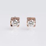 A Pair of Solitaire Diamond Earstuds