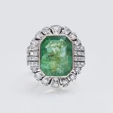 An Emerald Diamond Ring