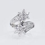 A Diamond Blossom Ring
