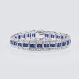 A highcarat Sapphire Diamond Bracelet - image 2