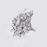 Außergewöhnlicher, hochkarätiger Vintage Diamant-Ring - Bild 2