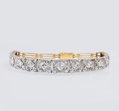 An Art-déco Diamond Bracelet - image 2