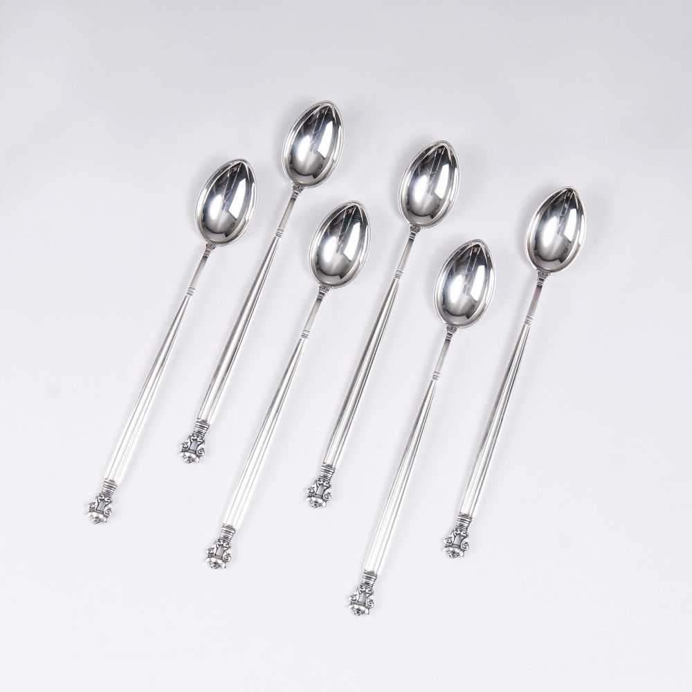 Georg Jensen - Satz von 12 Eislöffeln 'Acorn' Satz von 12 Eislöffeln 'Acorn'