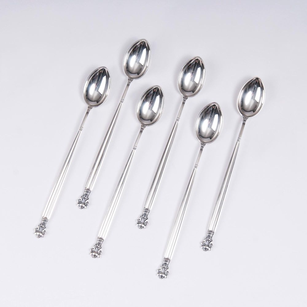 A Set of 12 Ice-Cream Spoons 'Acorn'
