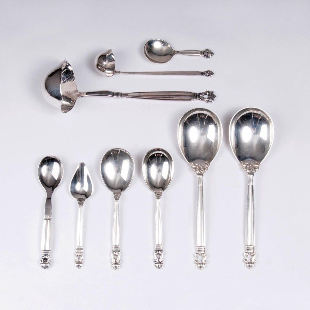 A Set of 9 Various Spoons and Ladles 'Acorn'