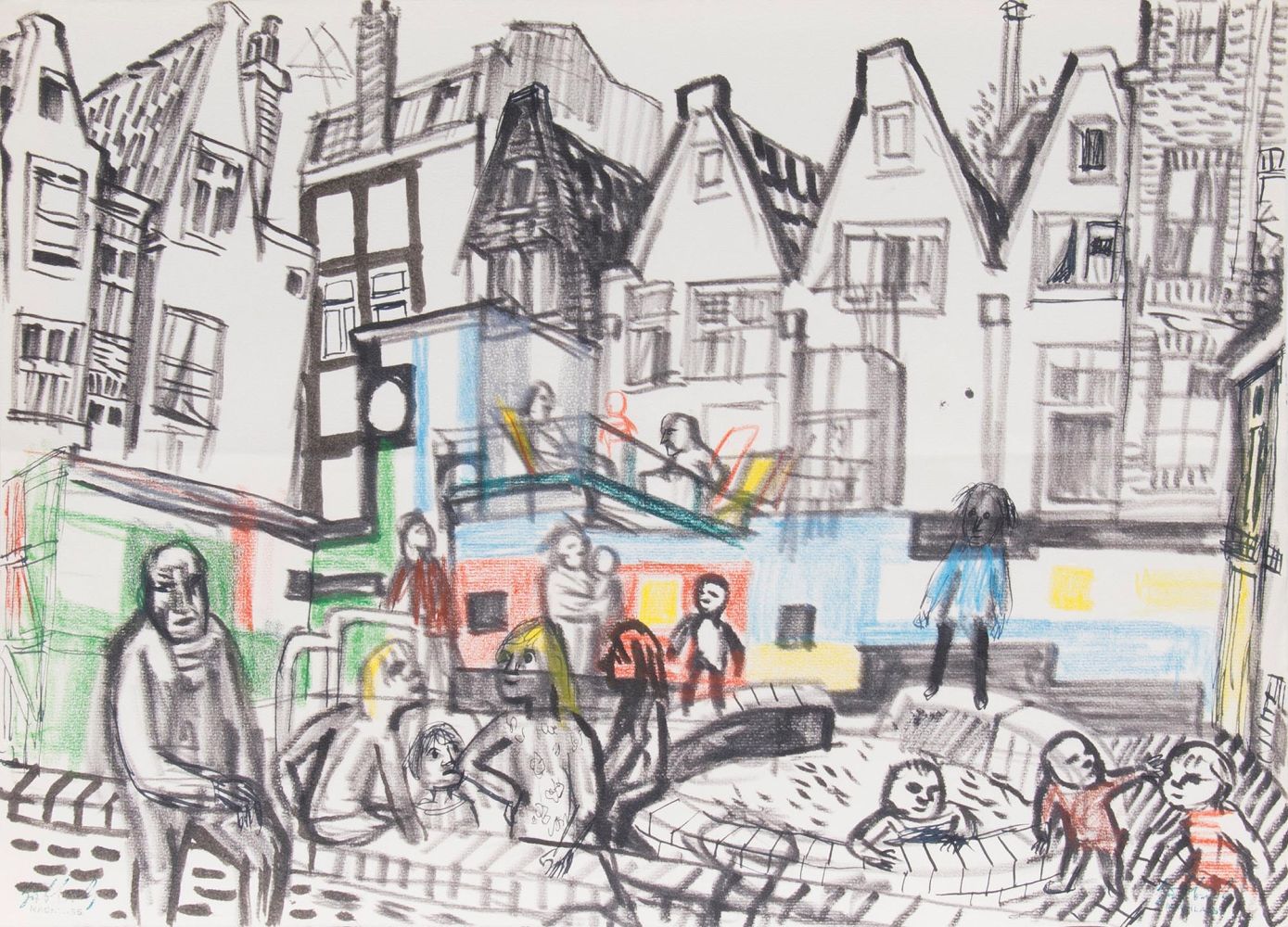 Kinderspielplatz in Amsterdam und Markt am Meer - Bild 2