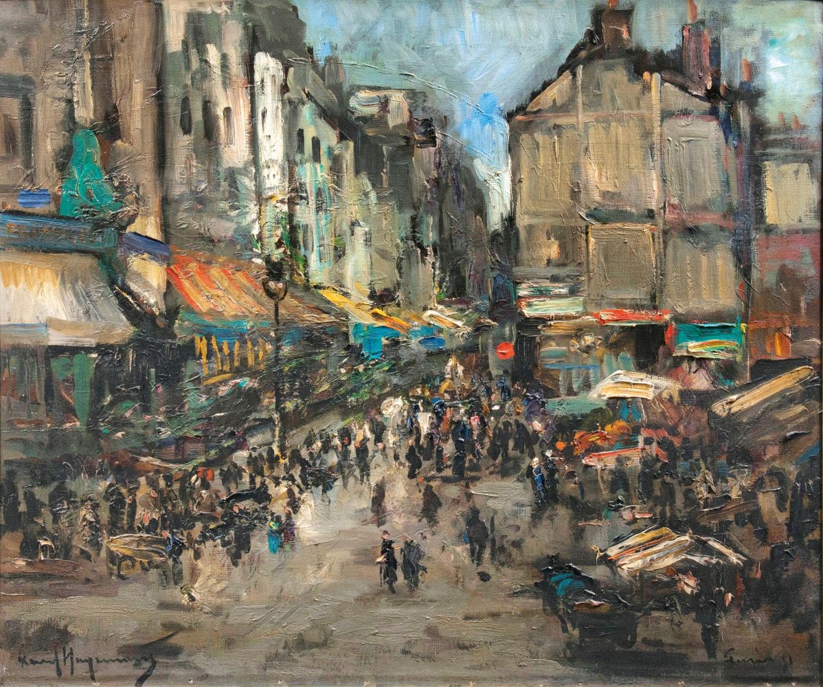 Paul Hagemans - Rue Mouffetard in Paris Rue Mouffetard in Paris