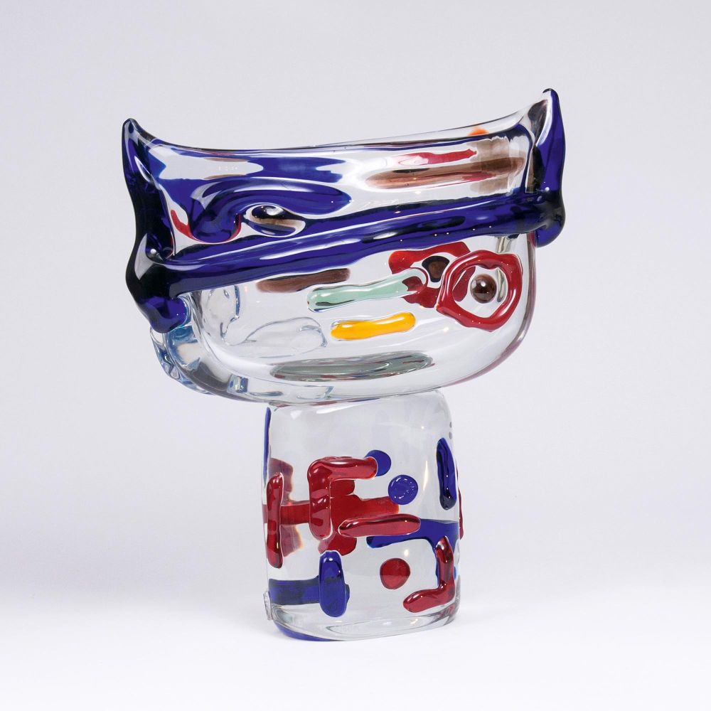 A Glass Sculpture 'Vase - Omaggio a Miro' - image 2