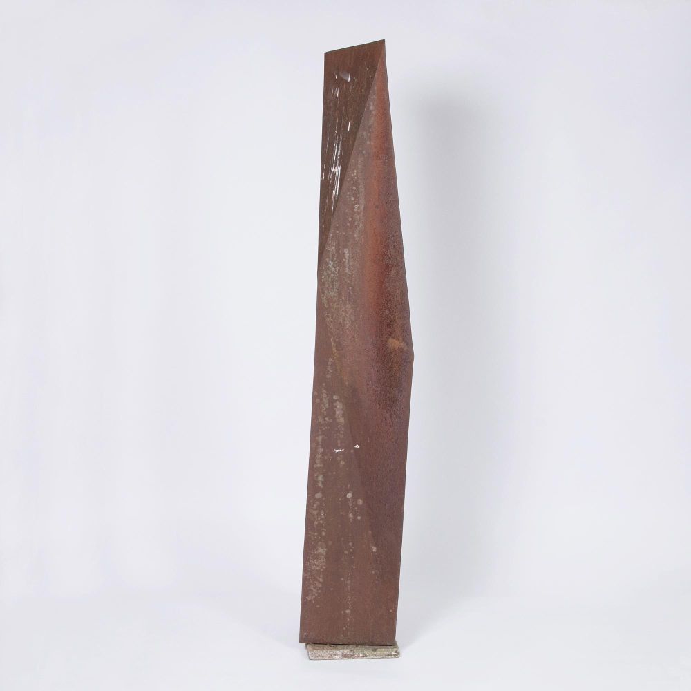 A Three-dimensional Corten Steel Object 'Stele' - image 2