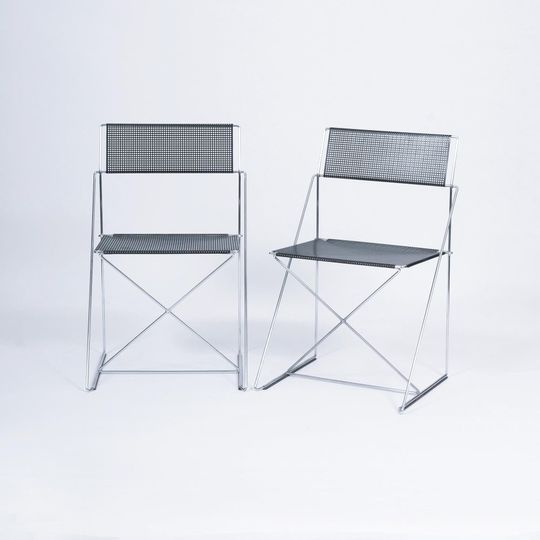 A Pair of Design Classics 'Nuova X Line Chairs'