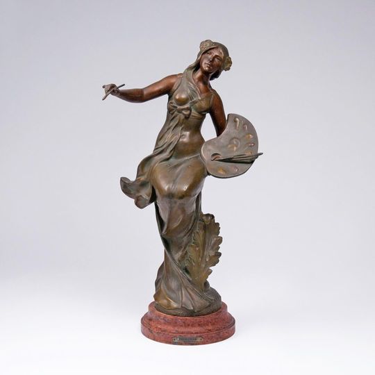 An Art Nouveau Figure 'Allegory of Painting'