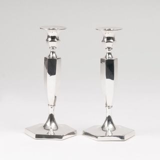 A Pair of English Candle Holder
