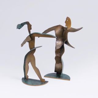 A Pair of  Figures 'Dancing Couple'