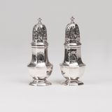 A Pair of George I Sugar Casters