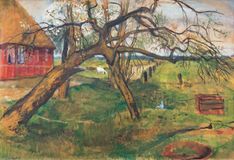 Farm Yard in Spring