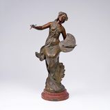 Jugendstil-Figur 'Allegorie der Malerei' - Bild 1