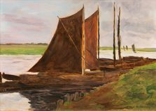 Boats on river Hamme - image 1