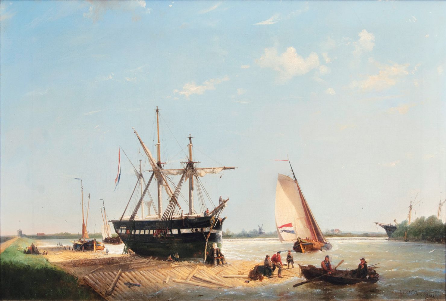 Johannes Hermann Barend Koekkoek - Shipyard Shipyard
