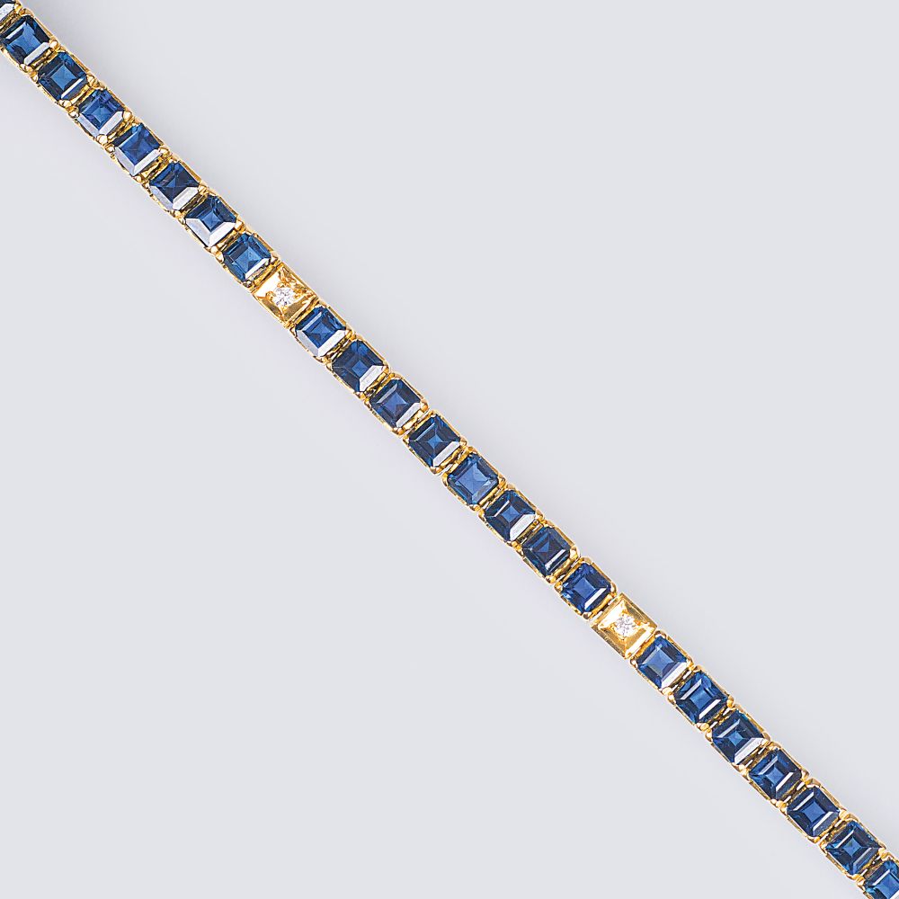 Saphir-Brillant-Armband