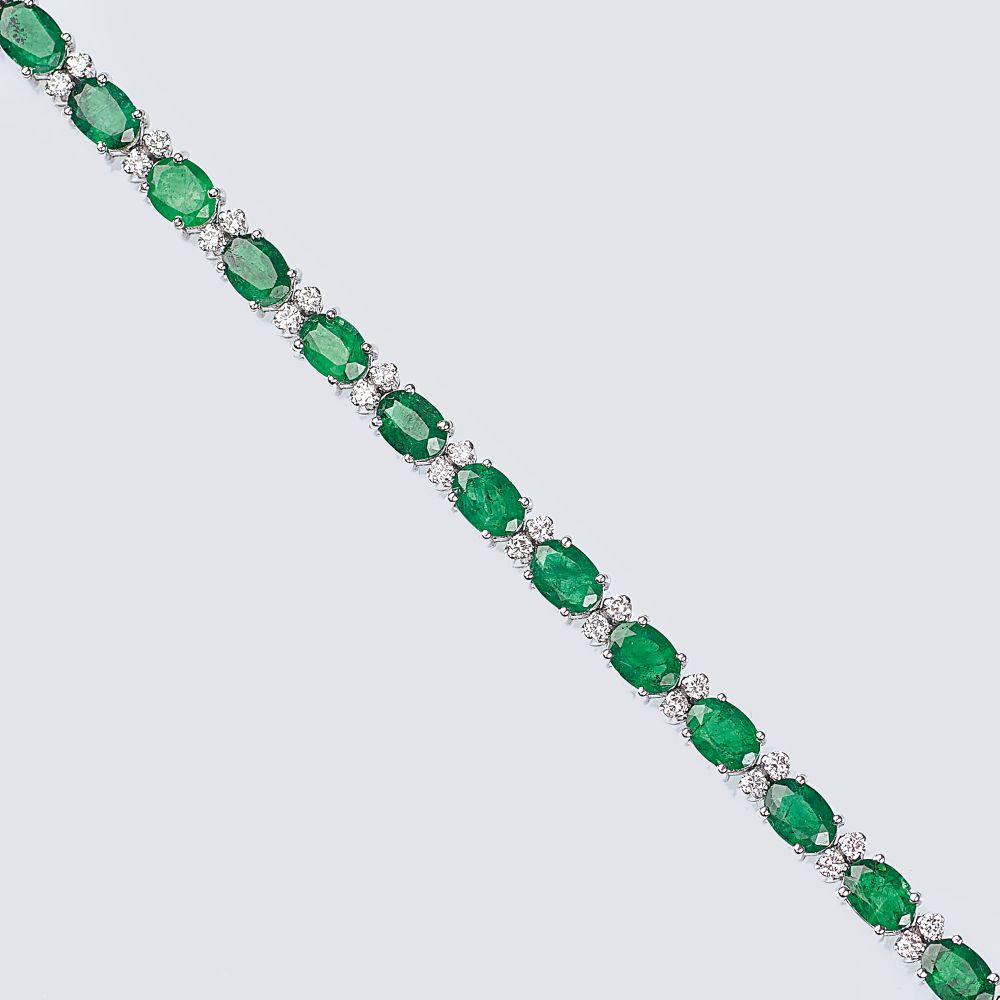 An Emerald Diamond Bracelet