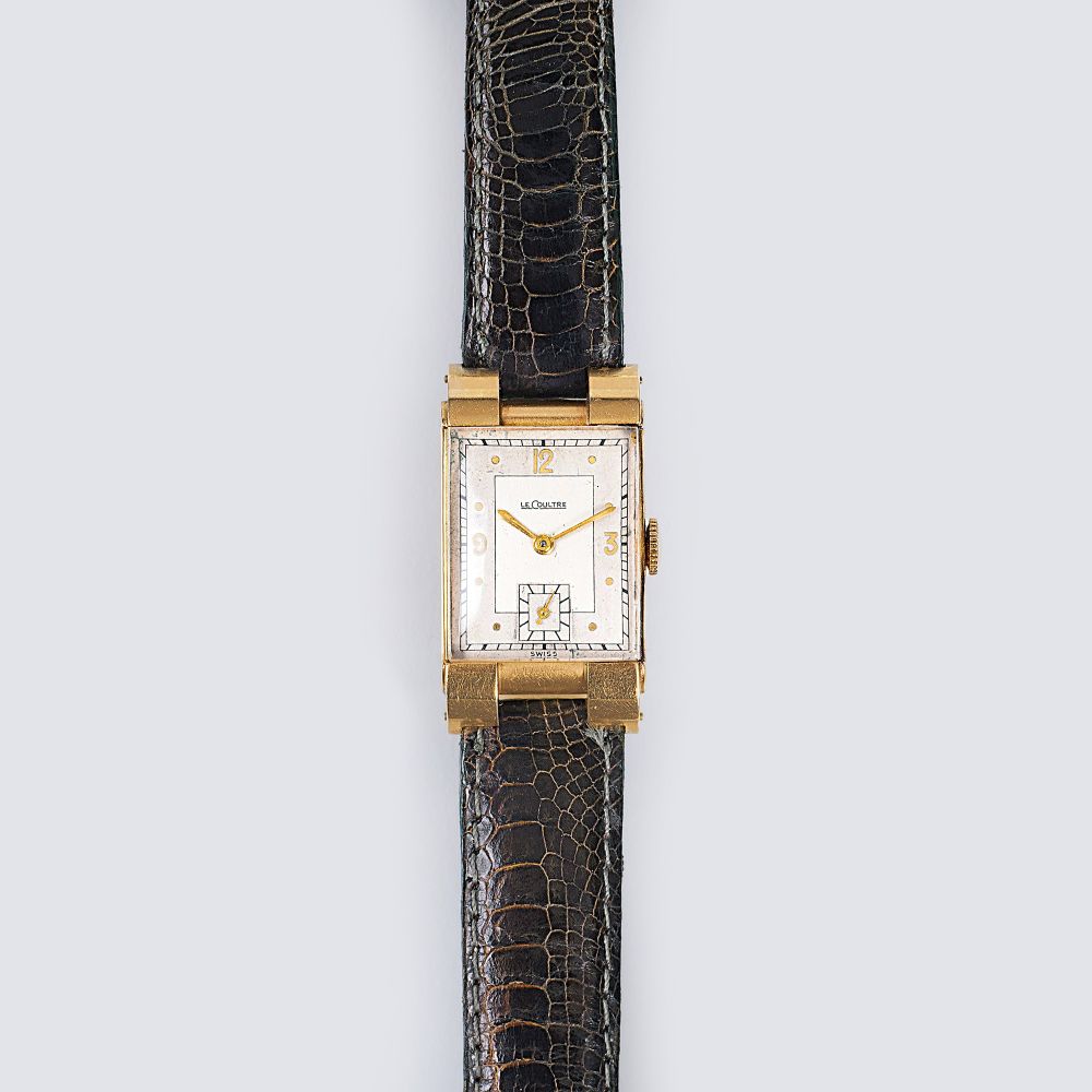 LeCoultre, gegr. 1833 in Vallée de Joux, Kanton Waad - Vintage Gold Herren-Armbanduhr mit kleiner Sekunde Vintage Gold Herren-Armbanduhr mit kleiner Sekunde