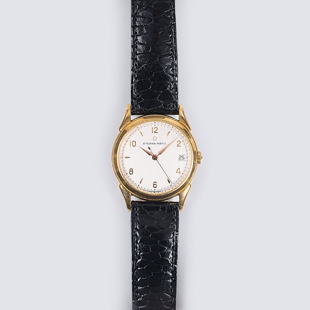 Gold Herren-Armbanduhr 'Eterna Matic Historiques 1948'