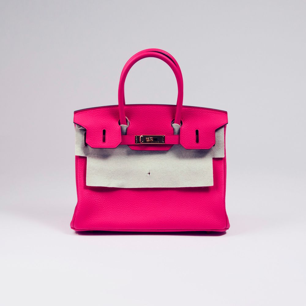 Birkin Bag 30 Rose Extreme - image 2