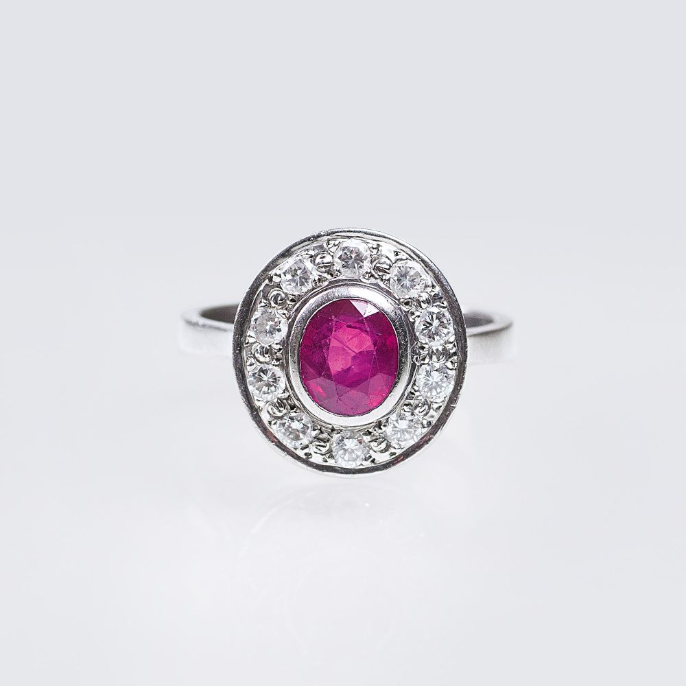 A Ruby Diamond Ring