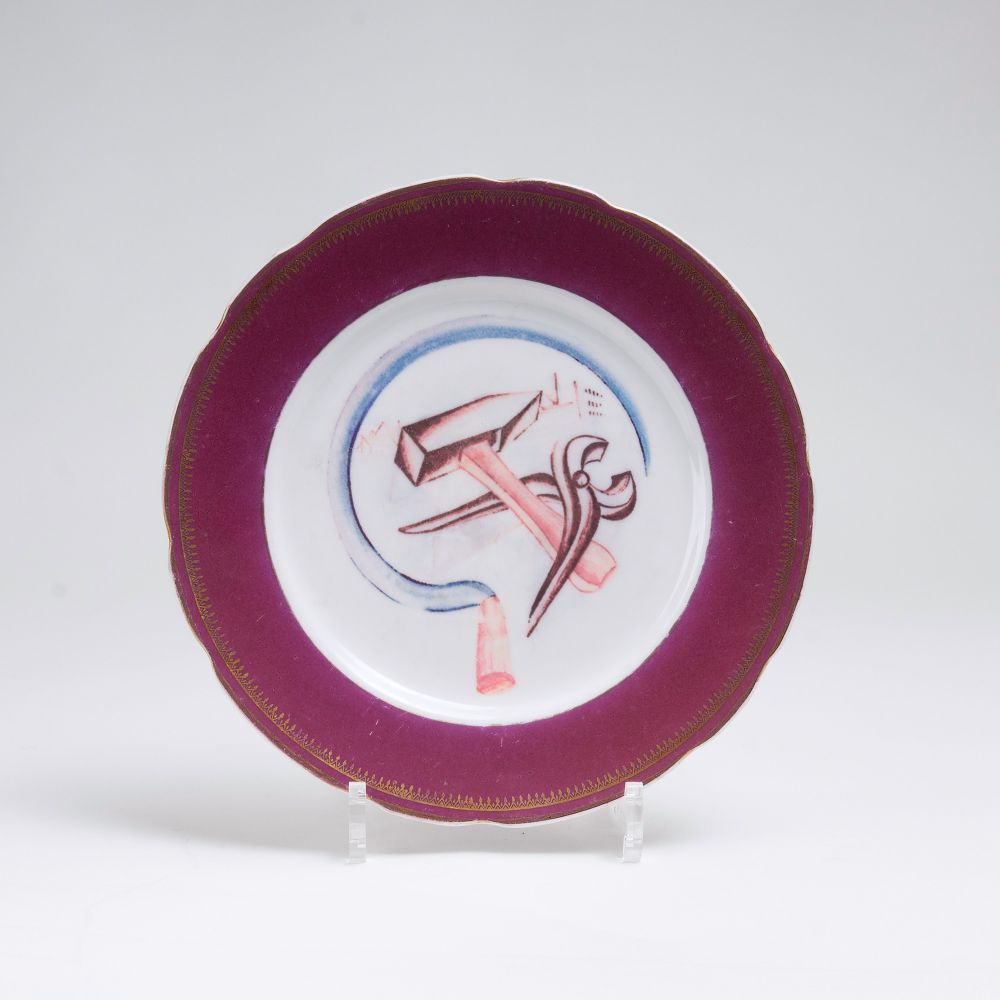 A Russian Propaganda Plate A Russian Propaganda Plate