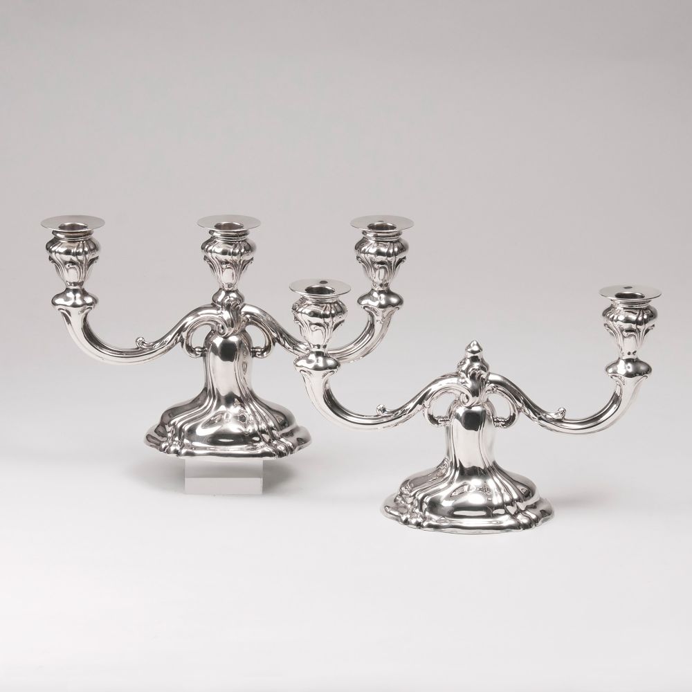Wilhelm Binder, gegr. 1868 in Schwäbisch Gmünd - Two Table Candle Holders Two Table Candle Holders