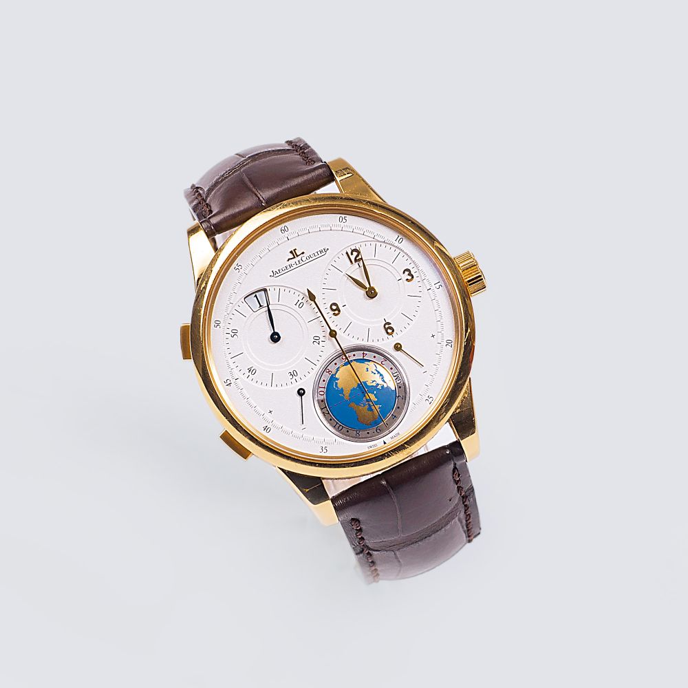 A Roségold Gentlemen's Wristwatch 'Duomètre - Dual Time Zone'