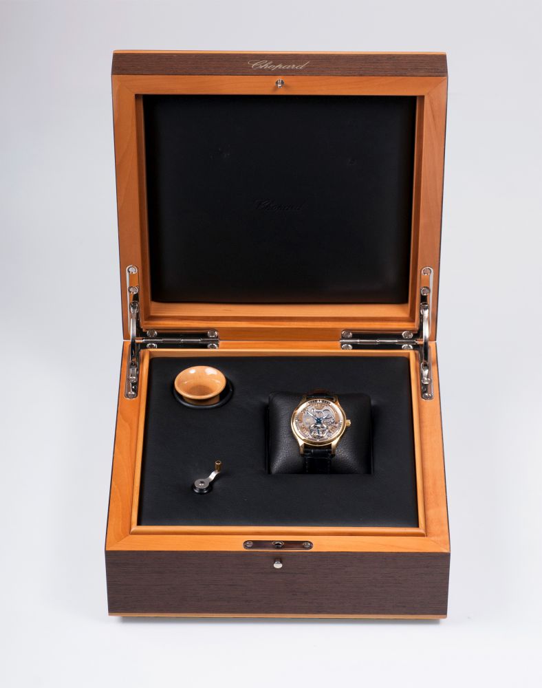 Seltene, limitierte L.U.C. Herren-Armbanduhr in Roségold 'Tourbillon' - Bild 2