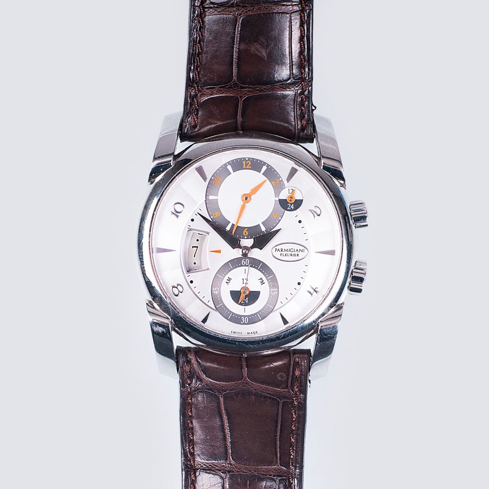 Parmigiani Fleurier, gegr. 1996 in Fleurier, Schweiz - Herren-Armbanduhr 'Tonda Hémisphères' mit zwei Zeitzonen Herren-Armbanduhr 'Tonda Hémisphères' mit zwei Zeitzonen