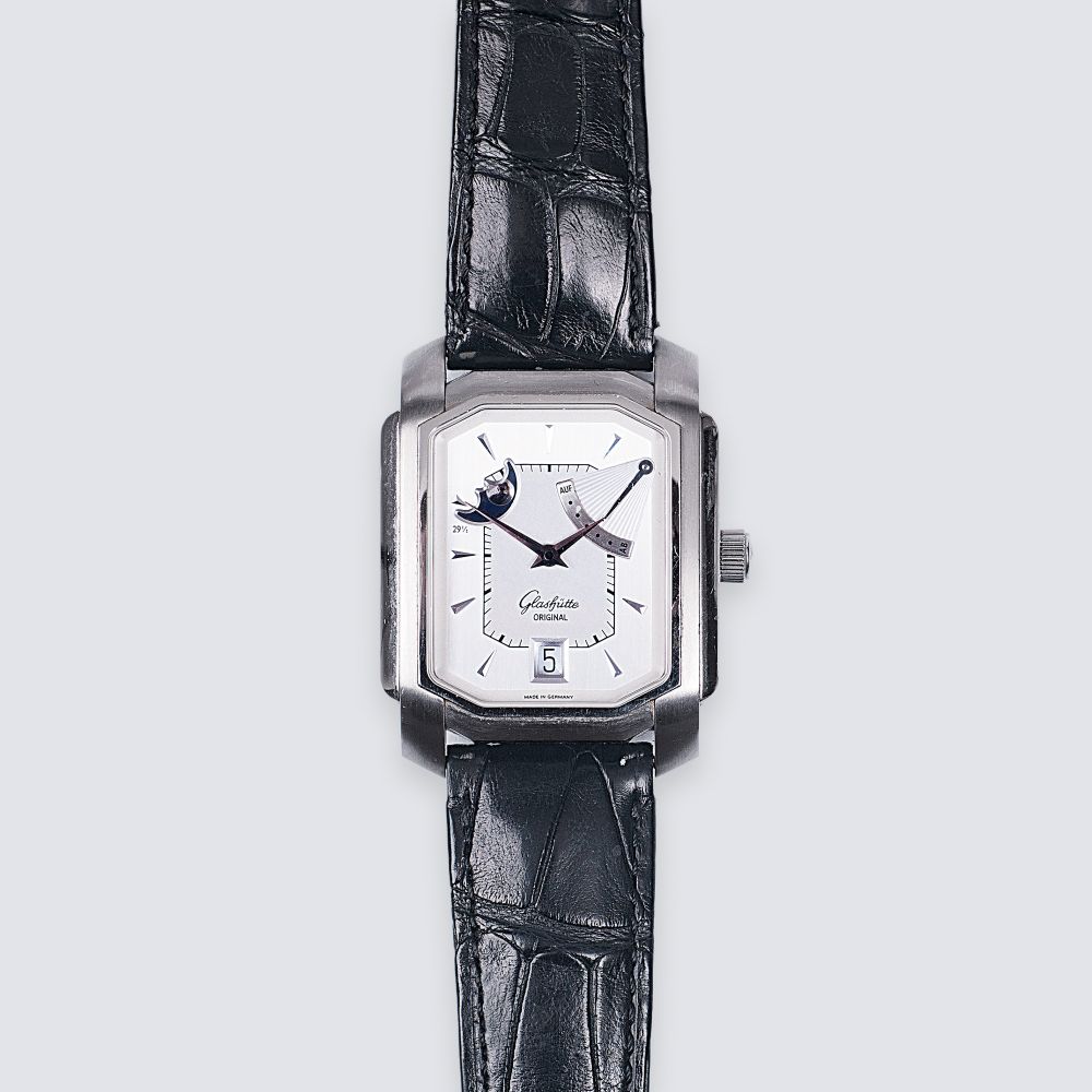A Gentlemen's Wristwatch 'Senator Karree' with Moonphase - image 2
