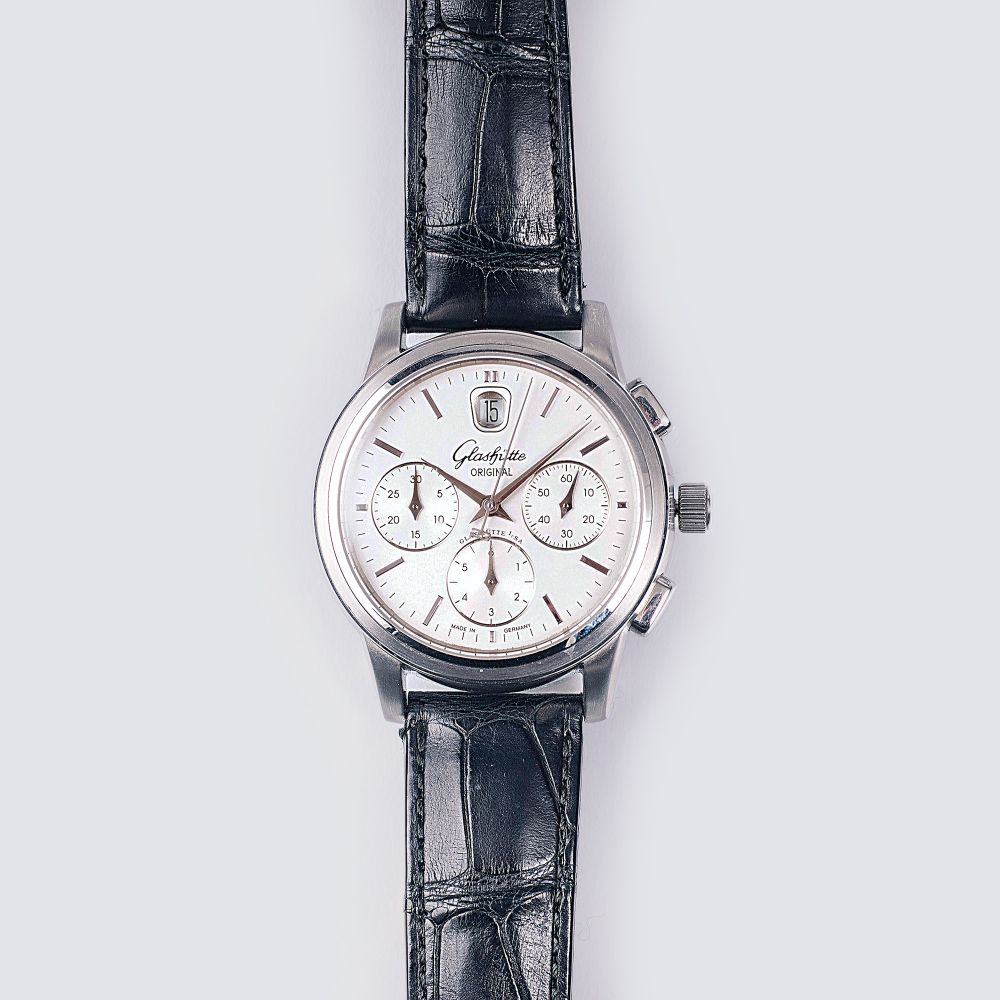 A Gentlemen's Wristwatch 'Senator Chronograph' with Date