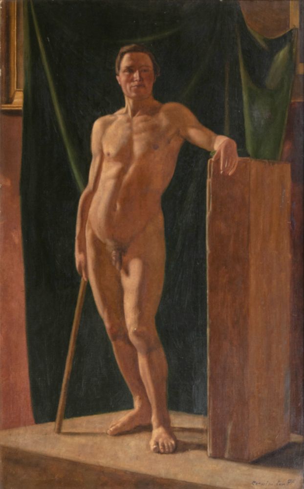 Constantin Hansen - Stehender Akt Stehender Akt