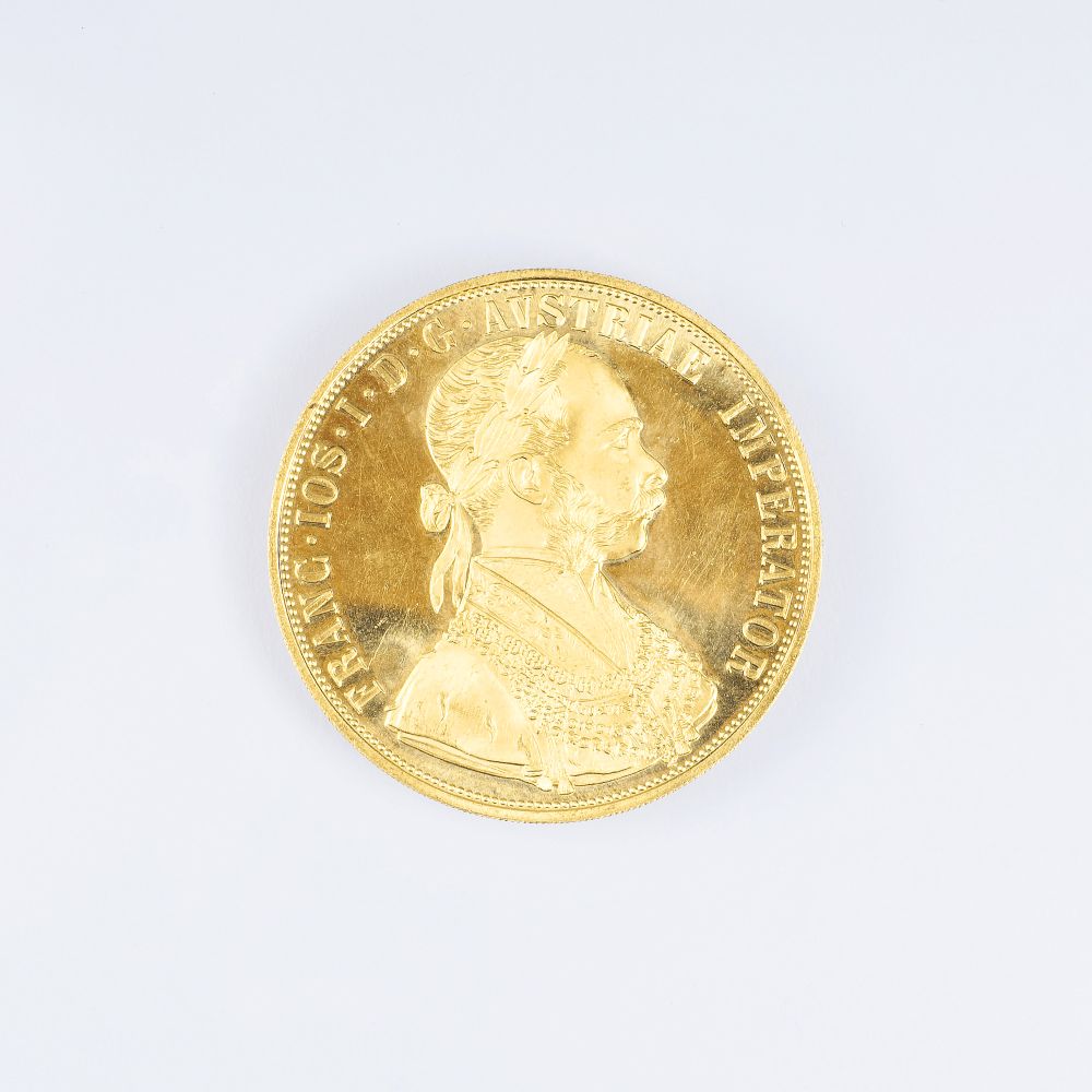 Gold-Münze '4 Dukaten Österreich, 1915'